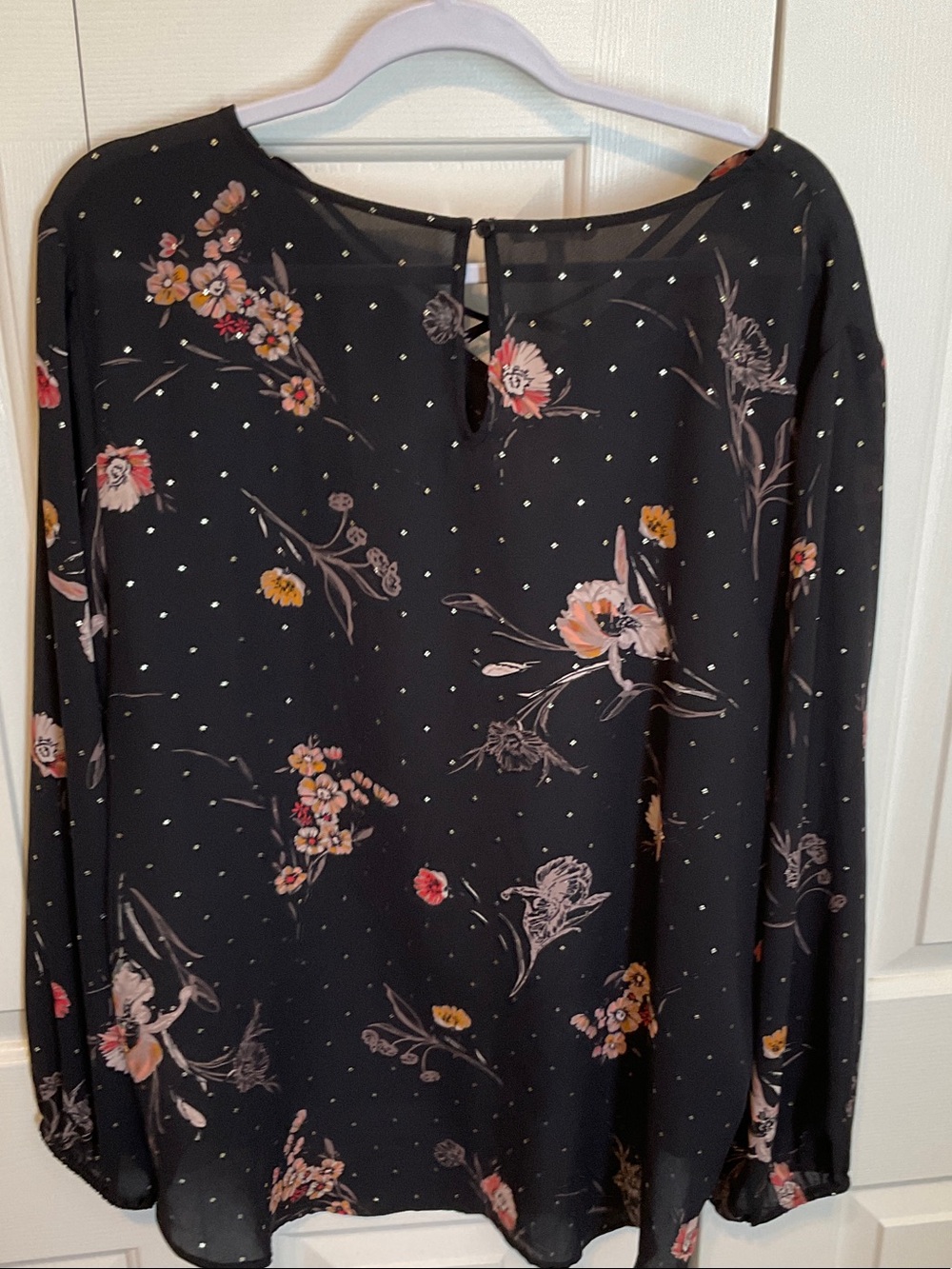maurices Floral Long Sleeve Blouse, women's xl